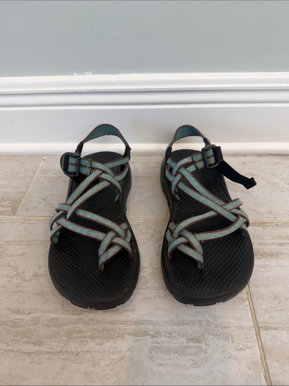 Chaco ZX/2 Classic Teal Double Strap Sport Sandals Women’s Size 8